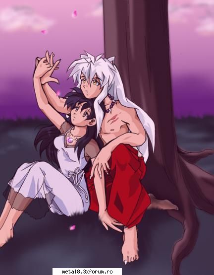 Kagome vs Kykio - cred ca e kagome inu o iubeste poza spune asta - Anime
