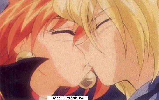 lina+goury - pey, nu astiti k Gourry a sarutat-o pe Lina in - Slayers